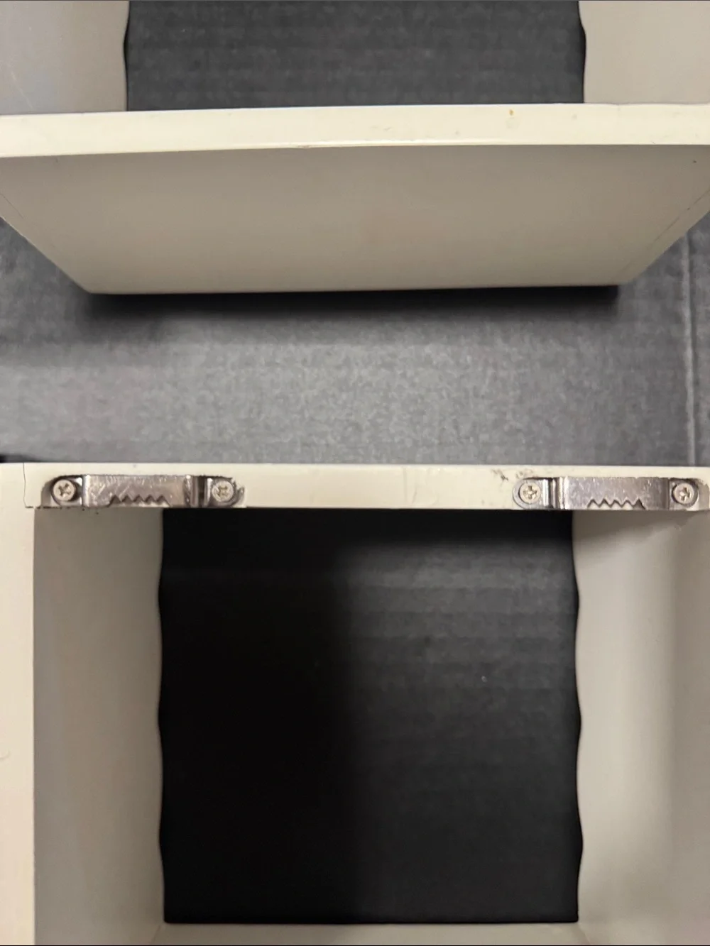 White Decorative Square Wall Shelves - Set of 4